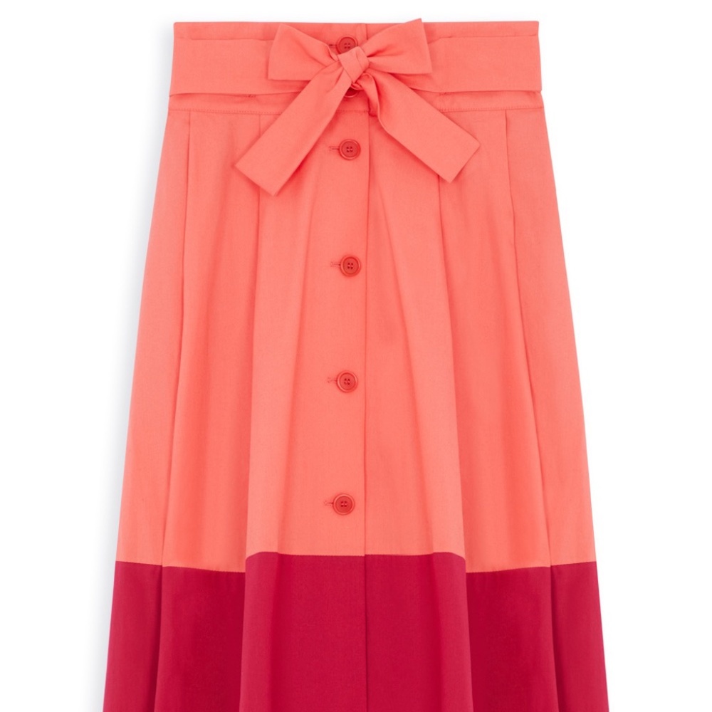 Tara Jarmon Midi Color Block Skirt